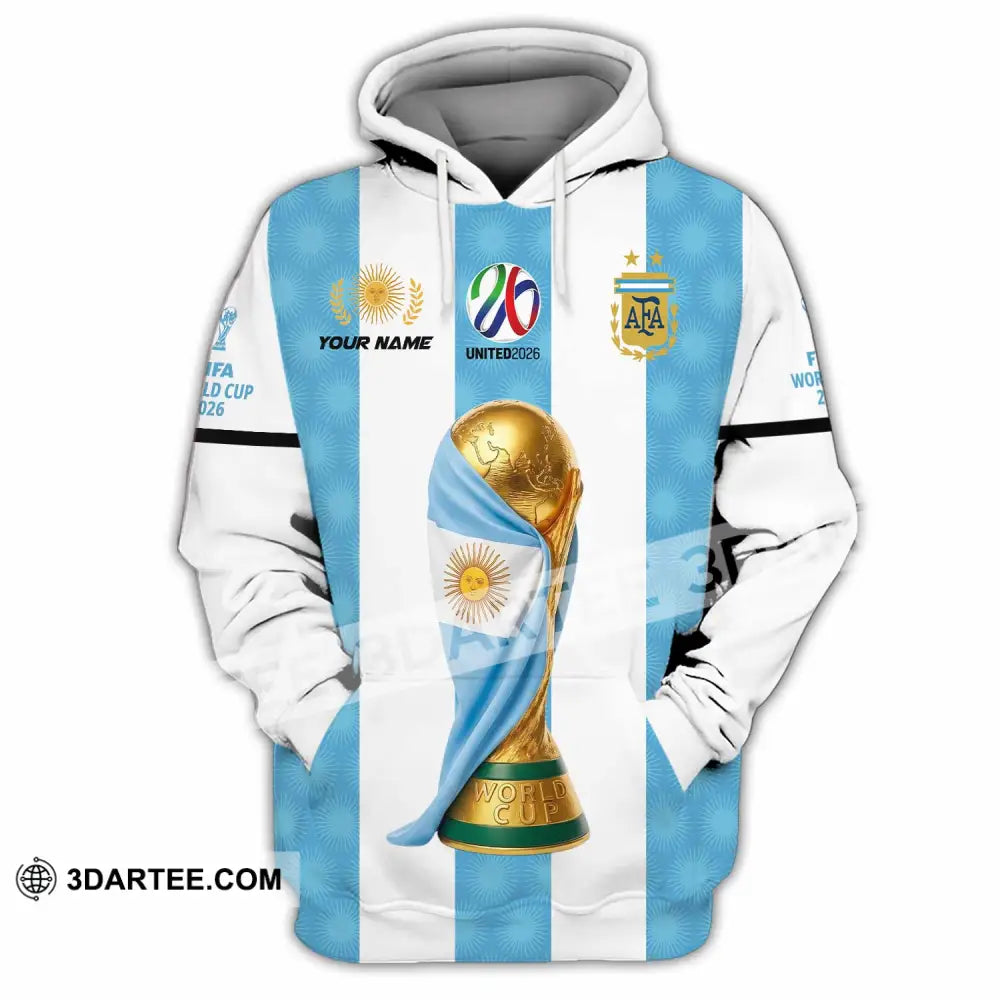 Unisex Shirt - Custom Argentina World Cup 2026 3D Shirt - Hoodie / S - T-shirt