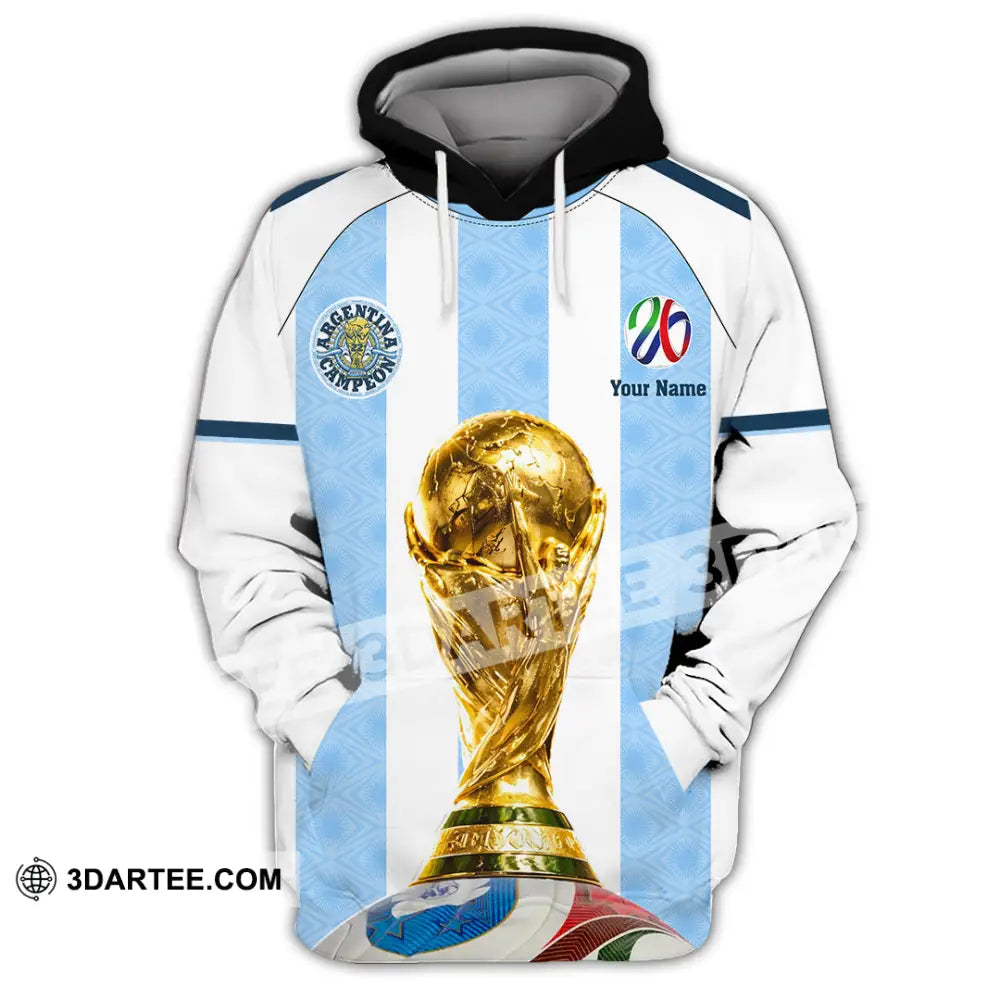 Unisex Shirt - Custom Argentina World Cup 2026 3D Shirt - Hoodie / S - T-shirt