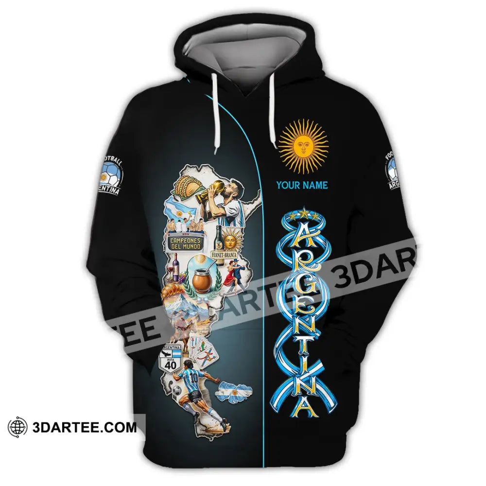 Unisex Shirt - Custom Argentina 3D Shirt Hoodie / S T-shirt