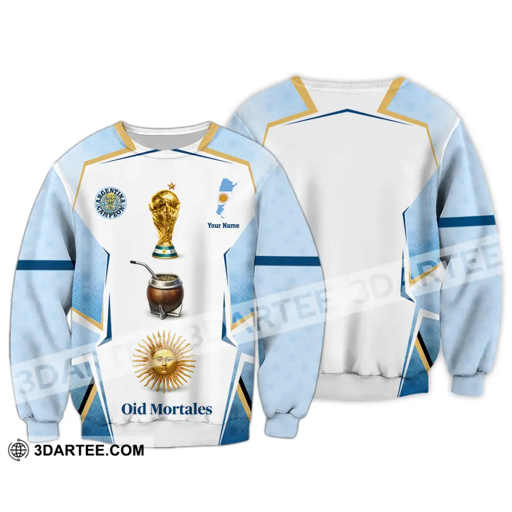 Unisex Shirt - Custom Argentina World Cup 2026 3D Shirt - Long Sleeve / S - T-shirt