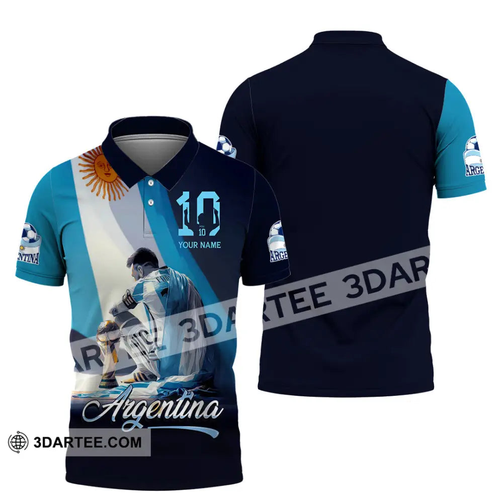 Unisex Shirt - Custom Argentina 3D Shirt Polo Shirt / S T-shirt