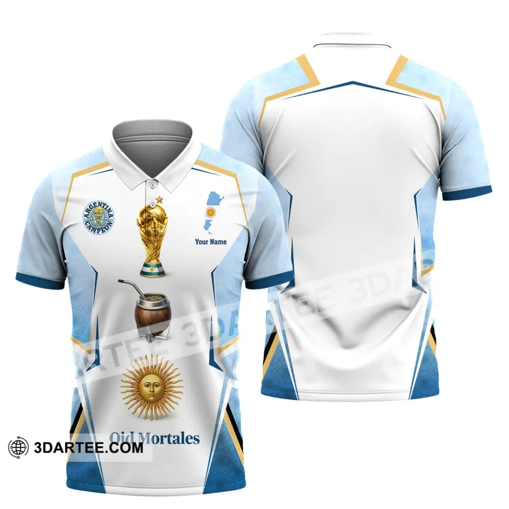 Unisex Shirt - Custom Argentina World Cup 2026 3D Shirt - T-shirt
