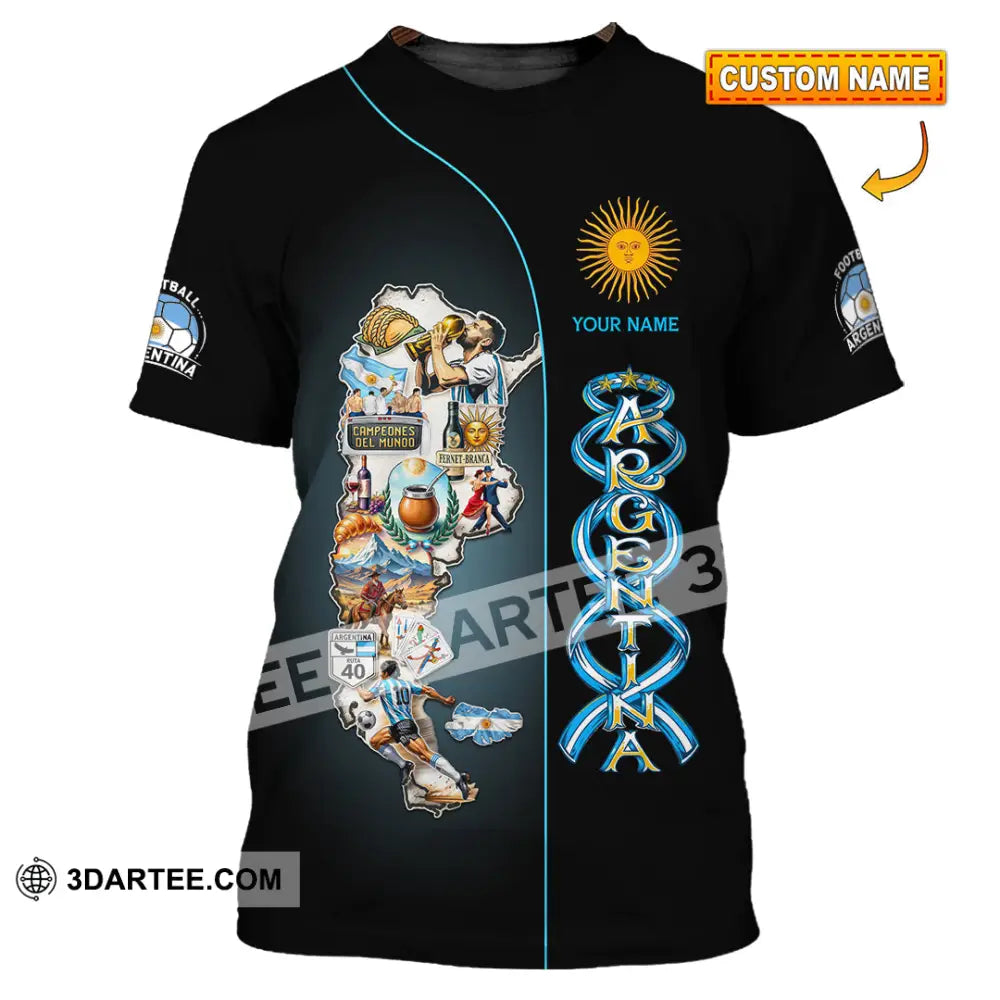 Unisex Shirt - Custom Argentina 3D Shirt T-shirt