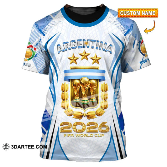 Unisex Shirt - Custom Argentina World Cup 2026 3D Shirt T-shirt