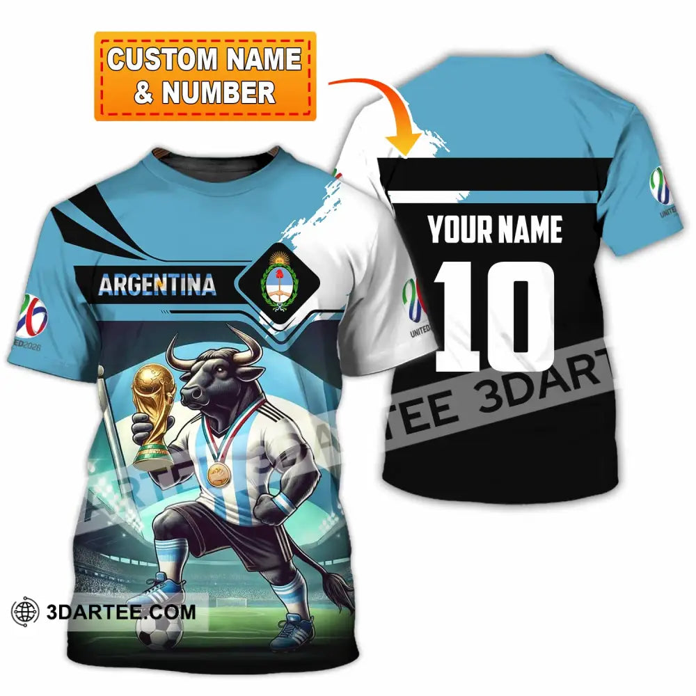Unisex Shirt - Custom Argentina 3D Shirt T-shirt