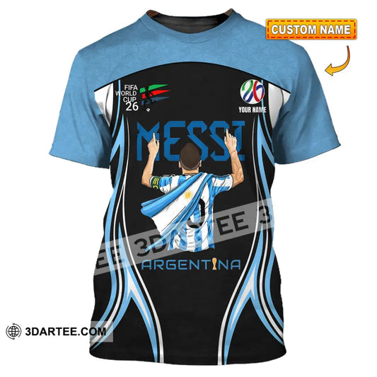 Unisex Shirt - Custom Argentina World Cup 2026 3D Shirt T-shirt