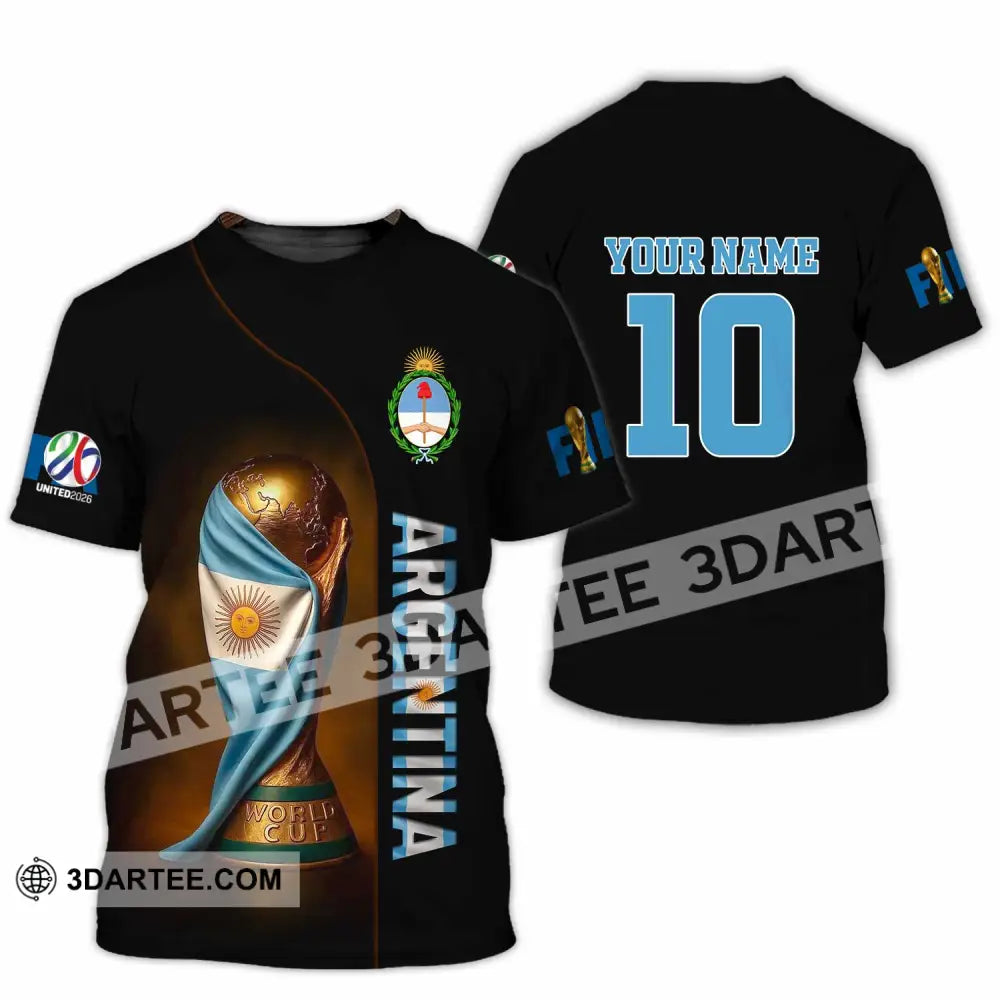 Unisex Shirt - Custom Argentina 3D Shirt T-Shirt / S T-shirt