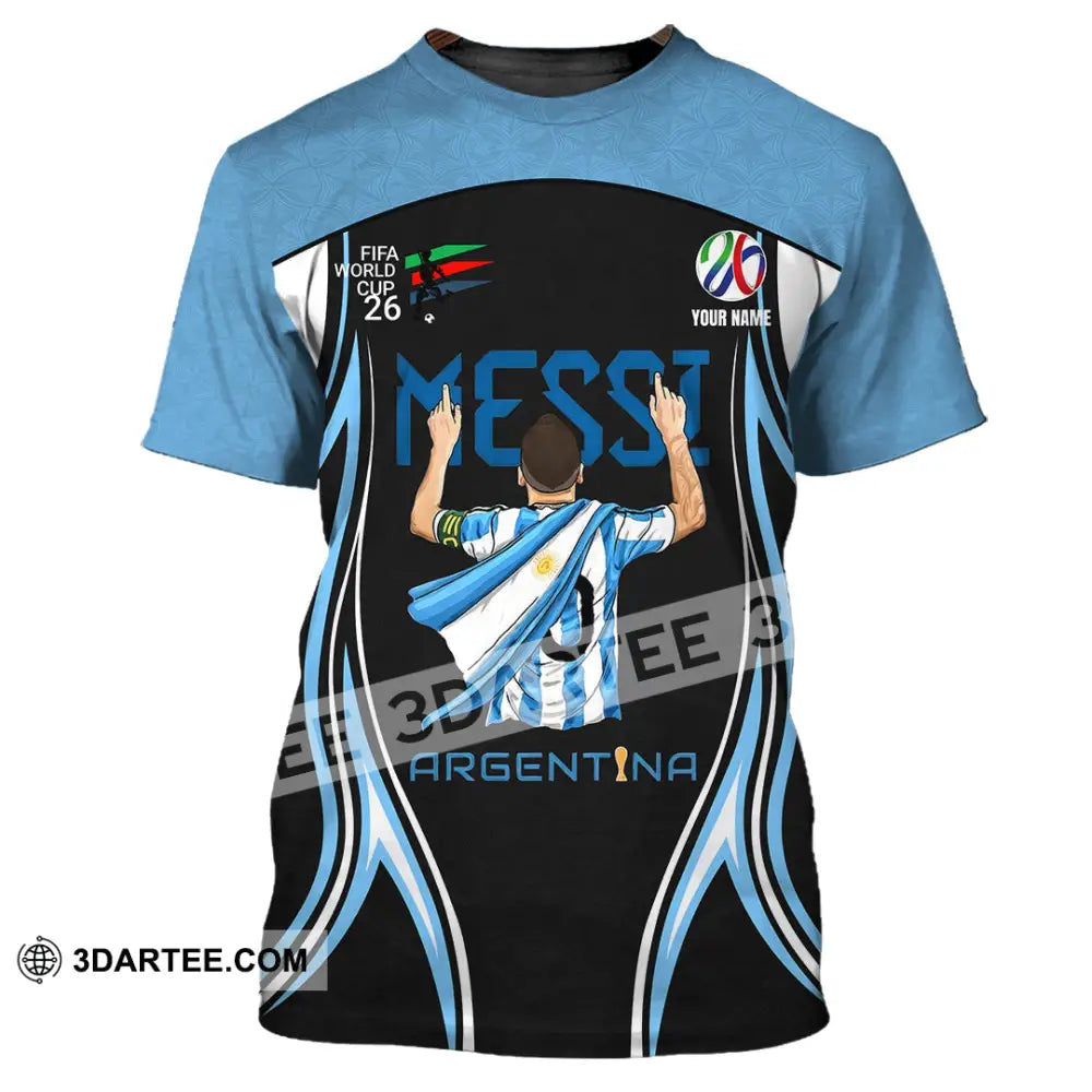 Unisex Shirt - Custom Argentina World Cup 2026 3D Shirt T-Shirt / S T-shirt