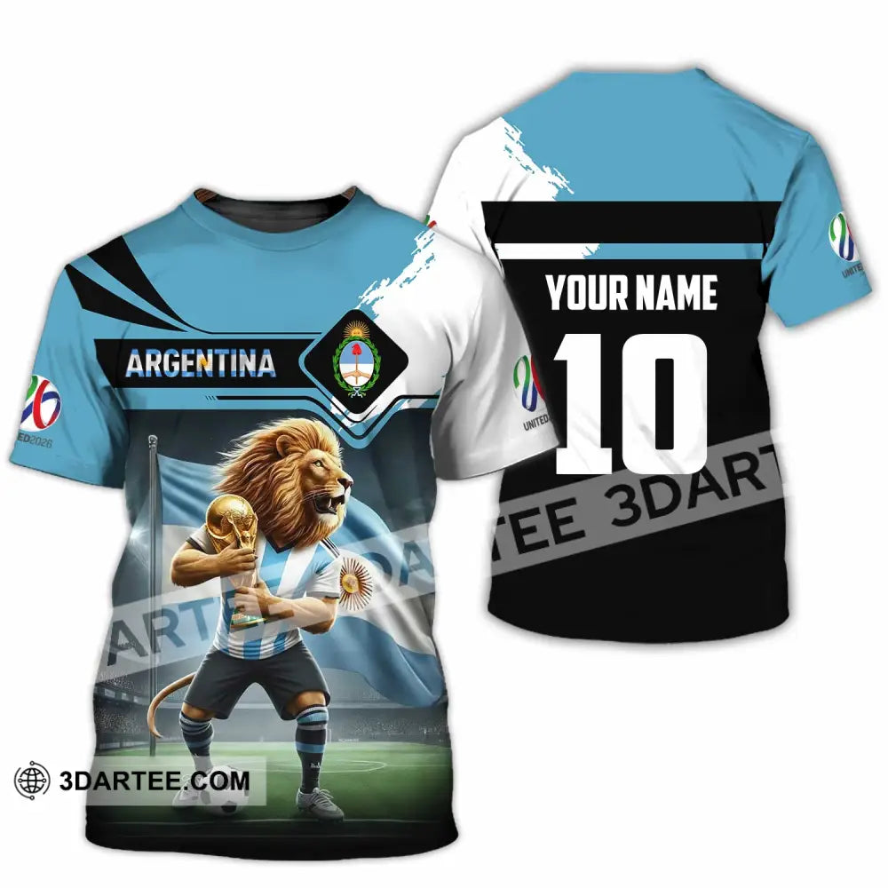 Unisex Shirt - Custom Argentina 3D Shirt T-Shirt / S T-shirt