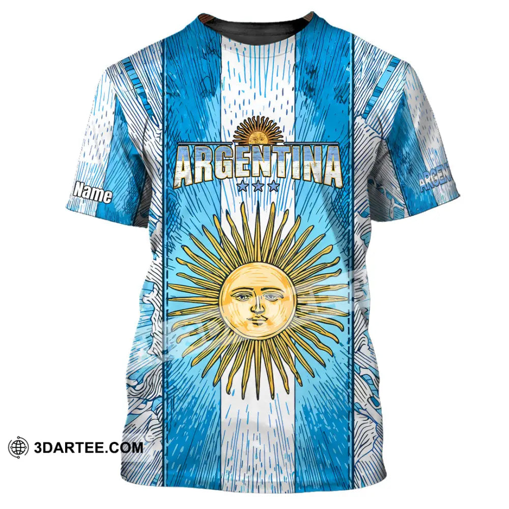 Unisex Shirt - Custom Argentina World Cup 2026 3D Shirt T-Shirt / S T-shirt