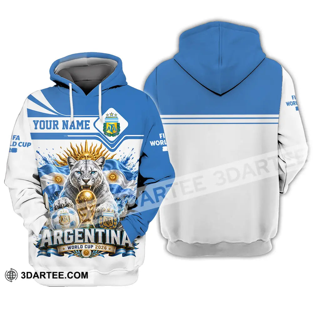 Unisex Shirt - Custom Argentina World Cup 2026 Shirt - Hoodie / S - T-shirt