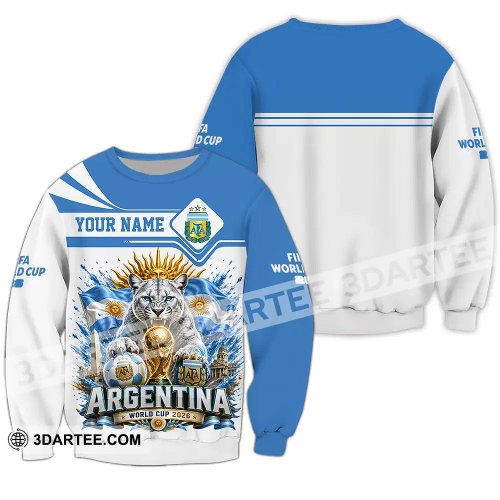 Unisex Shirt - Custom Argentina World Cup 2026 Shirt - Long Sleeve / S - T-shirt