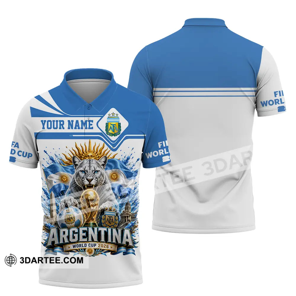 Unisex Shirt - Custom Argentina World Cup 2026 Shirt - Polo Shirt / S - T-shirt
