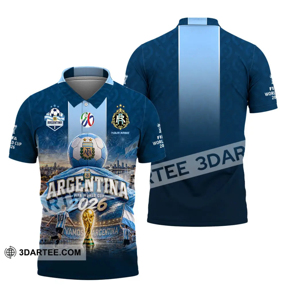 Unisex Shirt - Custom Argentina World Cup 2026 Shirt - Polo Shirt / S - T-shirt