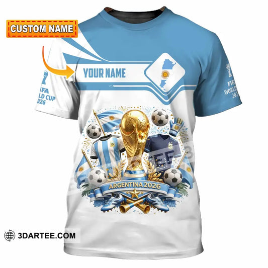 Unisex Shirt - Custom Argentina World Cup 2026 Shirt - T-shirt