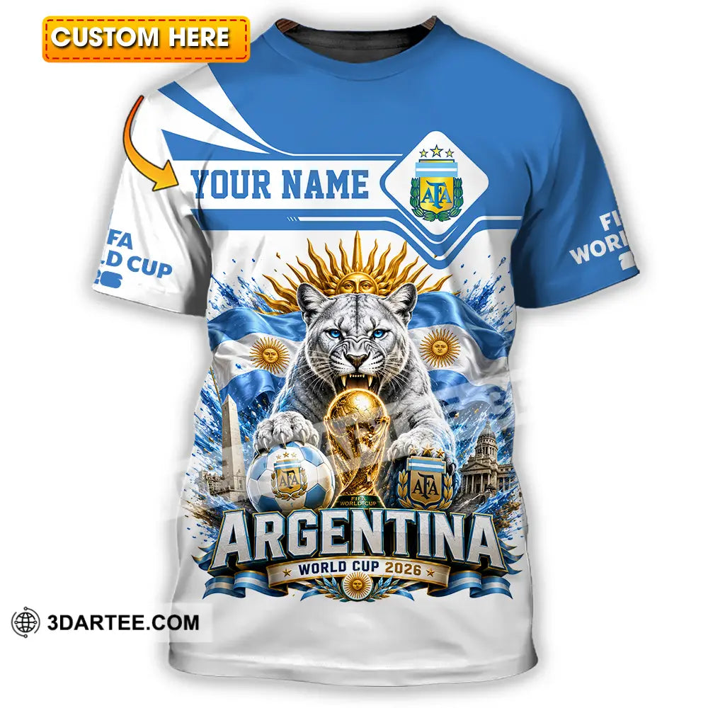 Unisex Shirt - Custom Argentina World Cup 2026 Shirt - T-shirt
