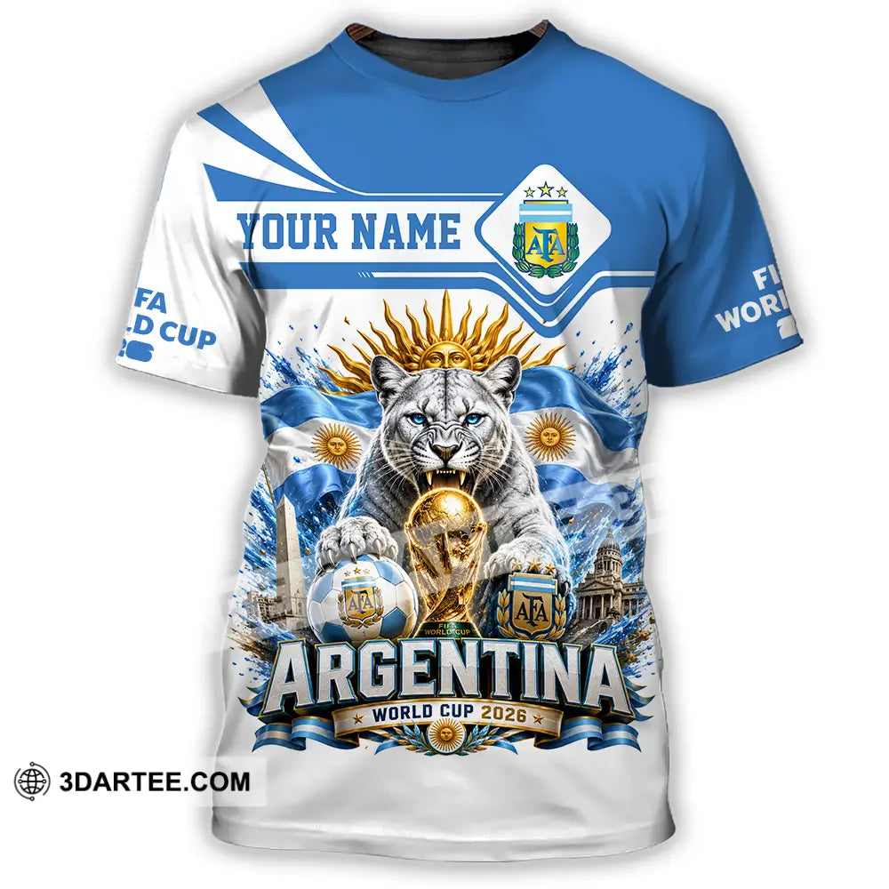 Unisex Shirt - Custom Argentina World Cup 2026 Shirt - T-Shirt / S - T-shirt