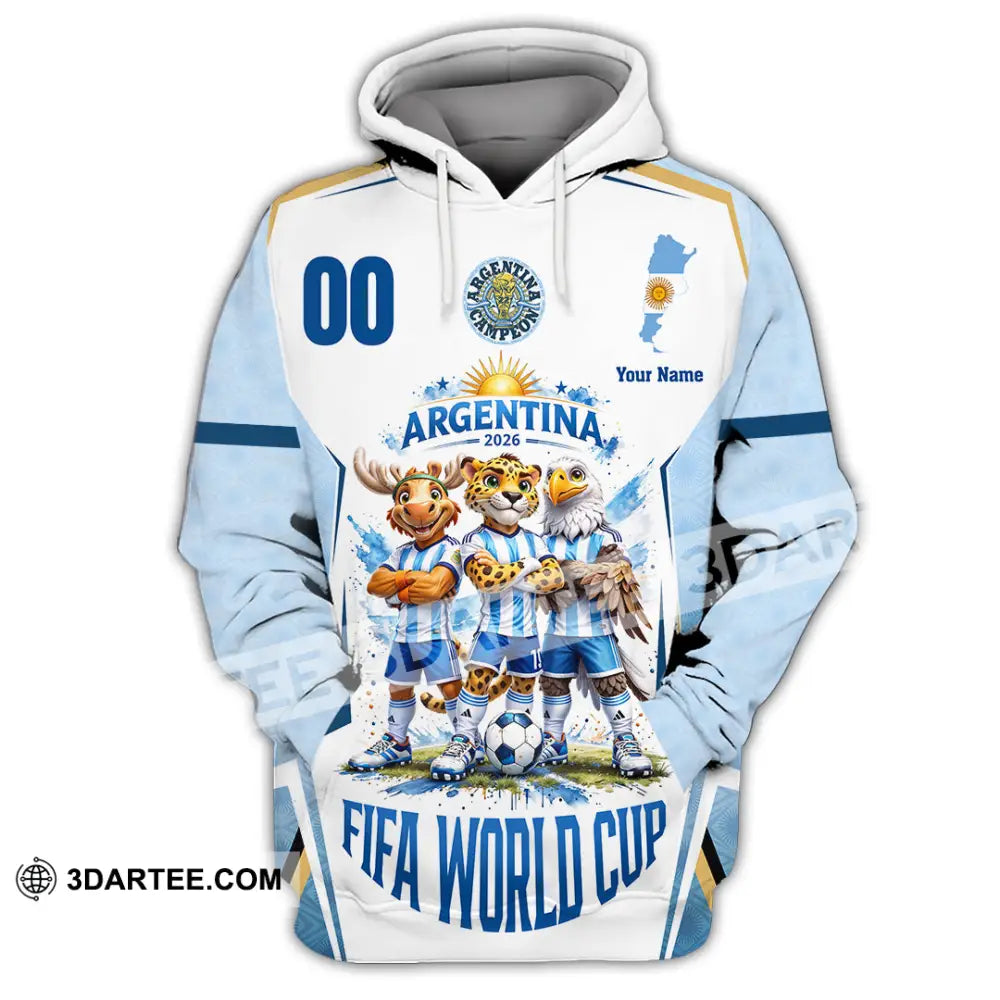 Unisex Shirt - Custom Argentina World Cup 2026 3D Shirt - Hoodie / S - T-shirt