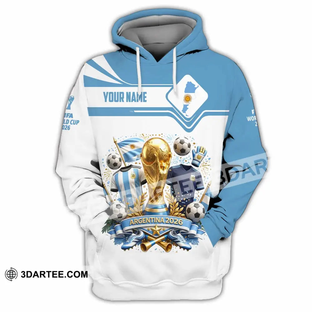 Unisex Shirt - Custom Argentina World Cup 2026 Shirt - Hoodie / S - T-shirt