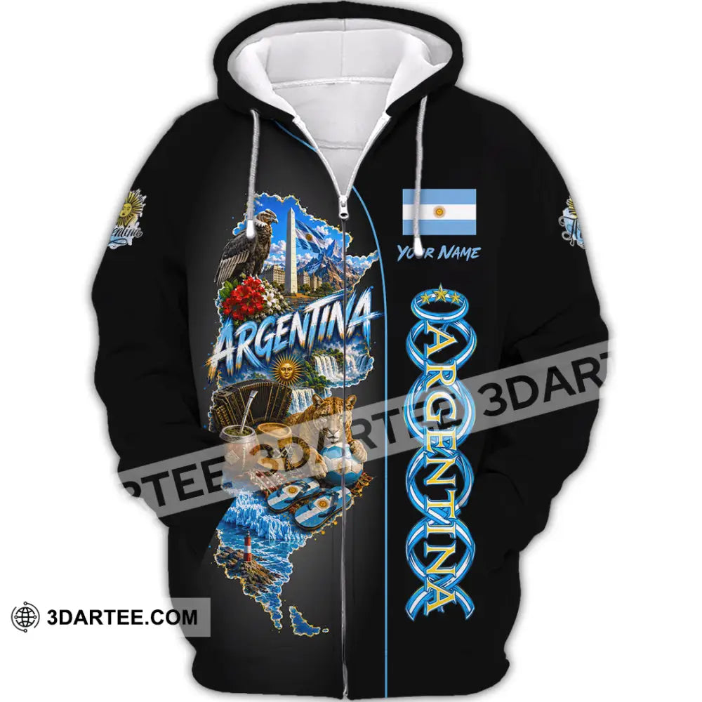 Unisex Shirt - Custom Argentina Shirt - Zipper Hoodie / S - T-shirt