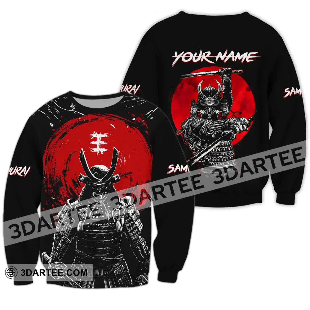 Unisex Shirt - Custom Armor Samurai Name Long Sleeve / S T-Shirt