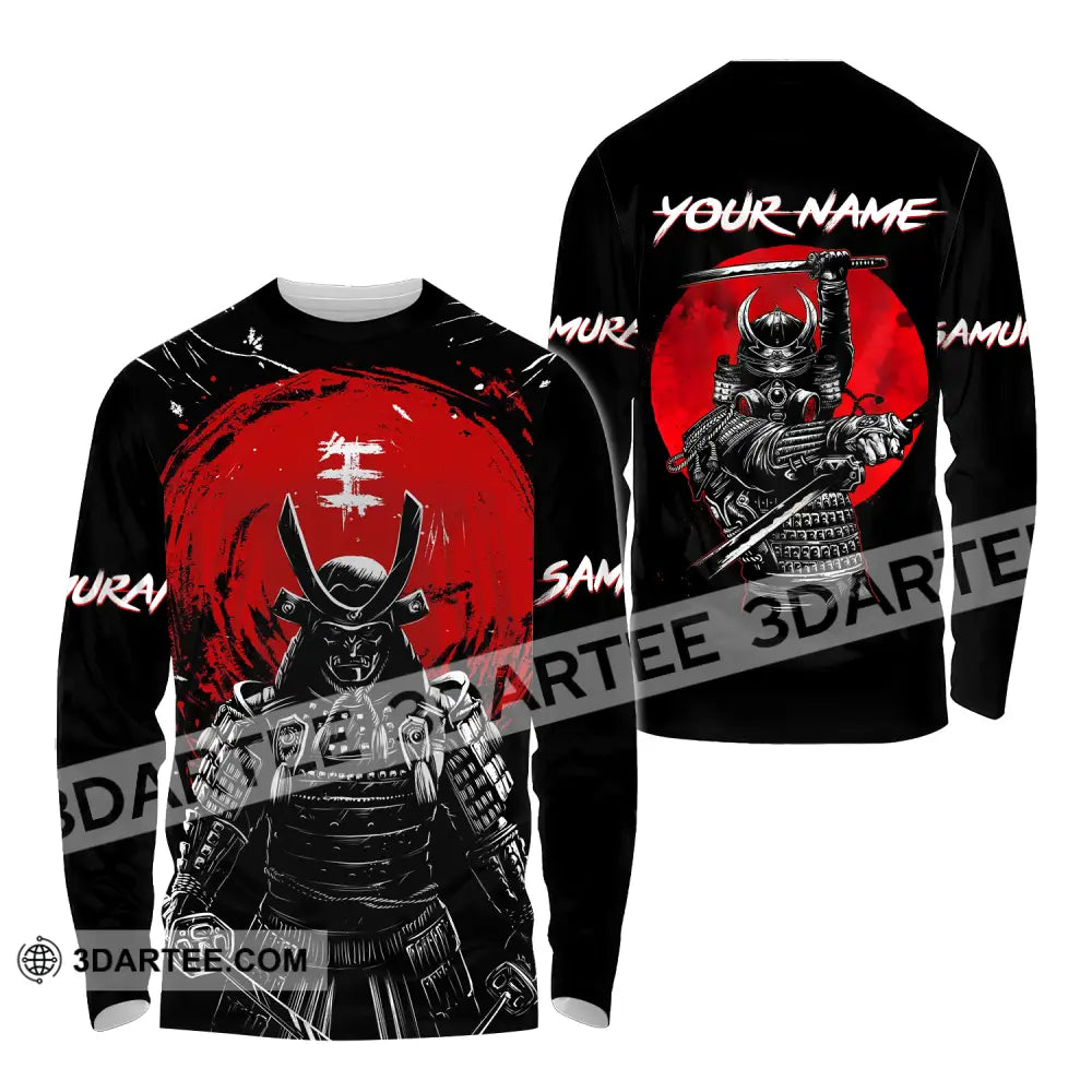 Unisex Shirt - Custom Armor Samurai Name Long Sleeve / S T-Shirt