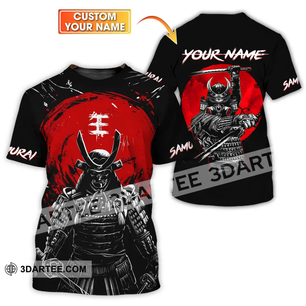 Unisex Shirt - Custom Armor Samurai Name T-Shirt