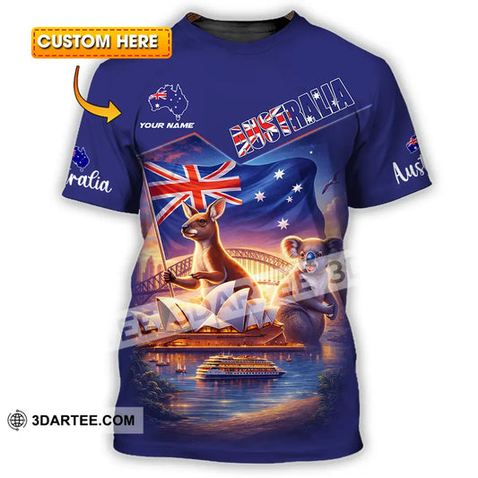 Unisex Shirt - Custom Australia 3D Shirt T-shirt