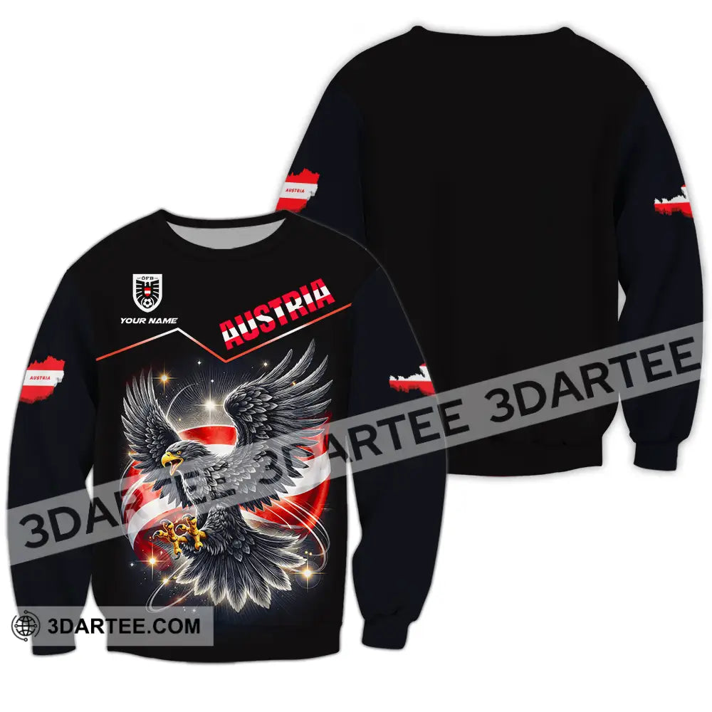 Unisex Shirt - Custom Austria 3D Shirt Long Sleeve / S T-shirt