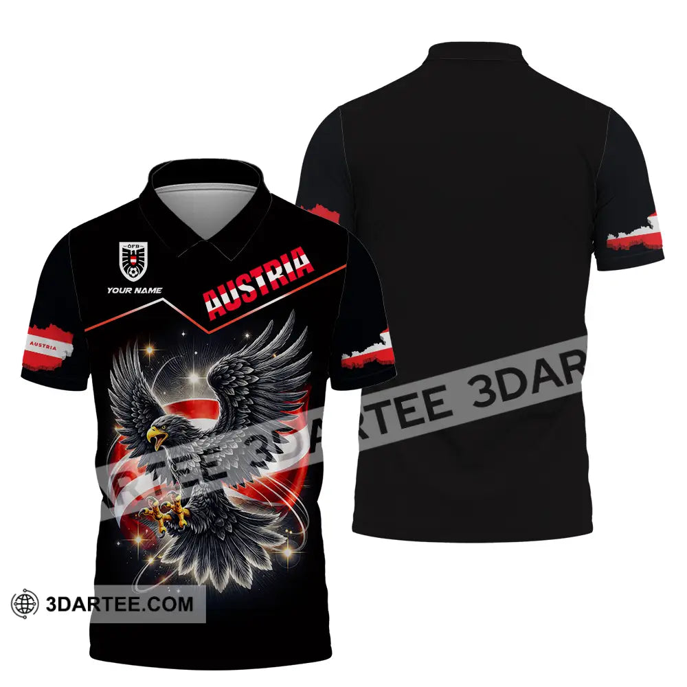 Unisex Shirt - Custom Austria 3D Shirt Polo Shirt / S T-shirt