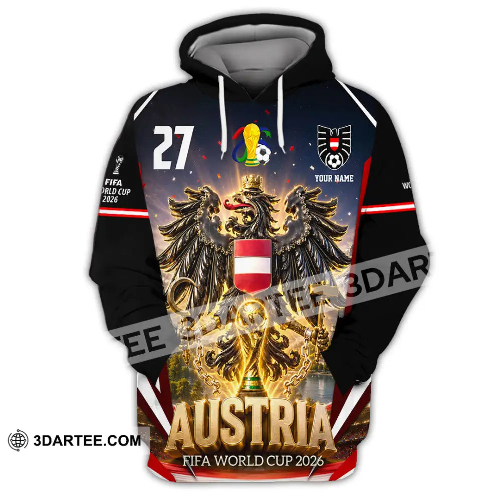Unisex Shirt - Custom Austria World Cup 2026 Shirt - Hoodie / S - T-shirt