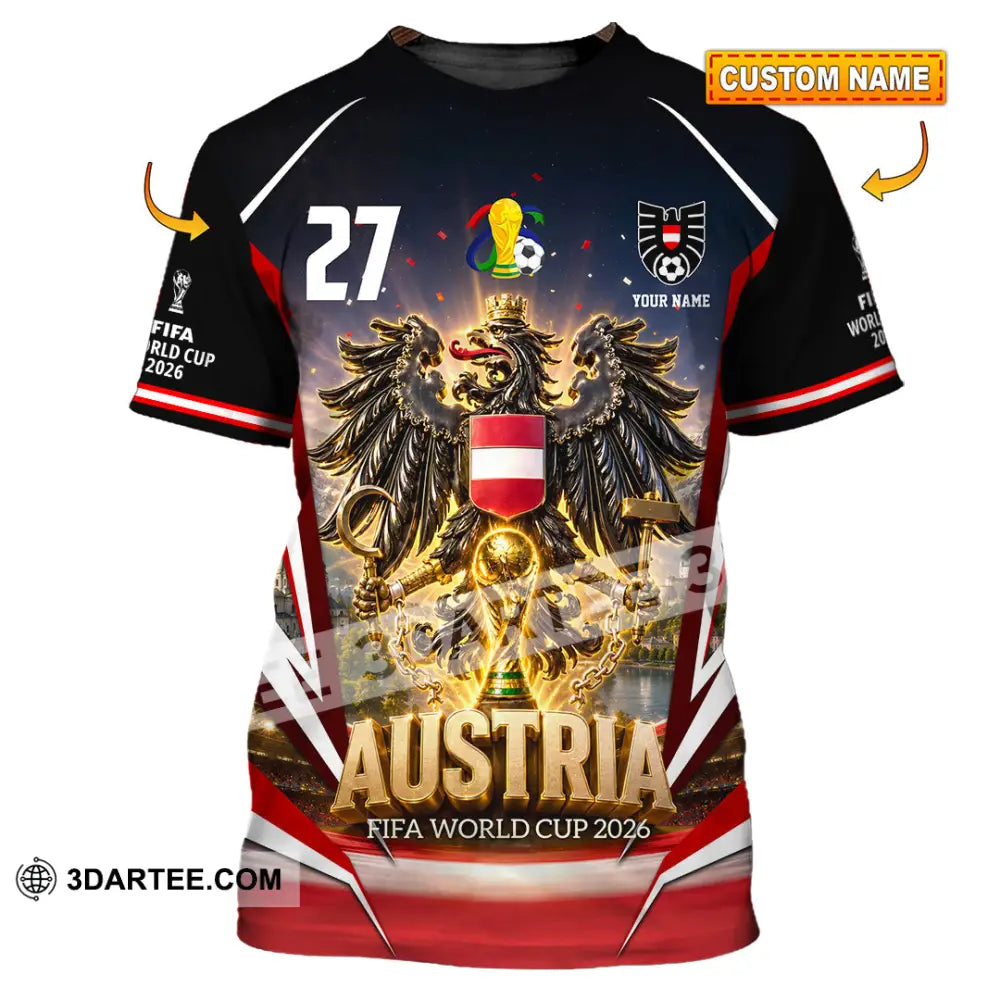 Unisex Shirt - Custom Austria World Cup 2026 Shirt - T-shirt
