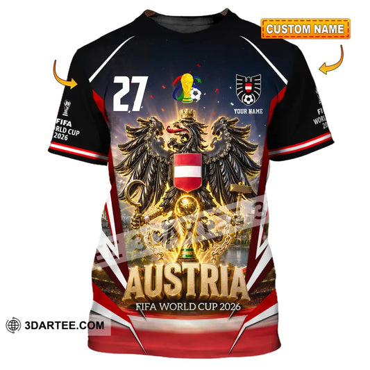 Unisex Shirt - Custom Austria World Cup 2026 Shirt - T-shirt