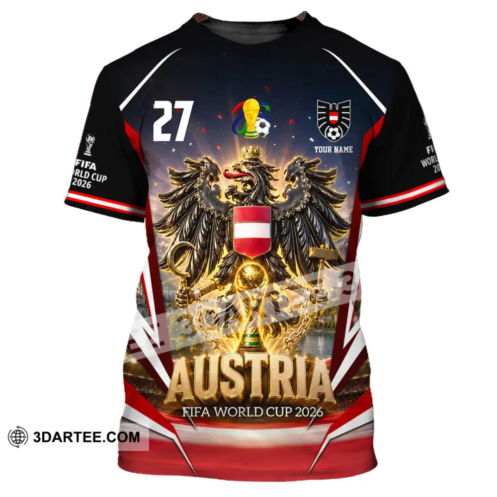 Unisex Shirt - Custom Austria World Cup 2026 Shirt - T-Shirt / S - T-shirt