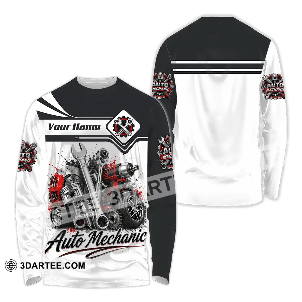Unisex Shirt - Custom Auto Mechanic Shirt - Long Sleeve Shirt / S - T-shirt