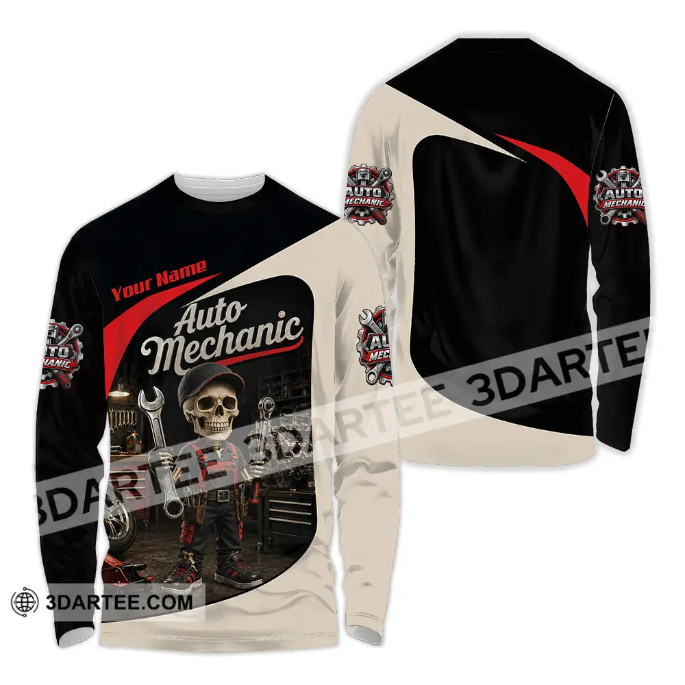 Unisex Shirt - Custom Auto Mechanic Shirt - Long Sleeve Shirt / S - T-shirt