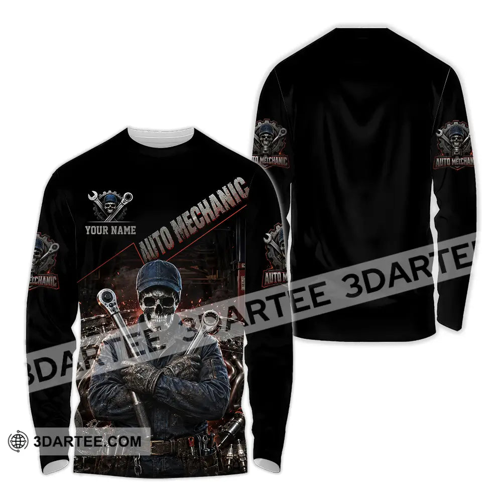 Unisex Shirt - Custom Auto Mechanic Shirt - Long Sleeve Shirt / S - T-shirt