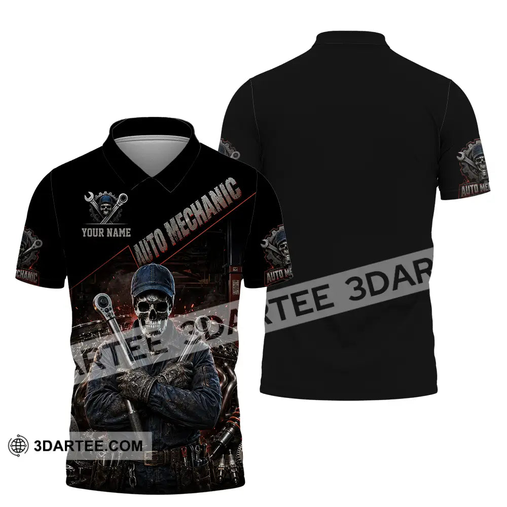 Unisex Shirt - Custom Auto Mechanic Shirt - Polo Shirt / S - T-shirt
