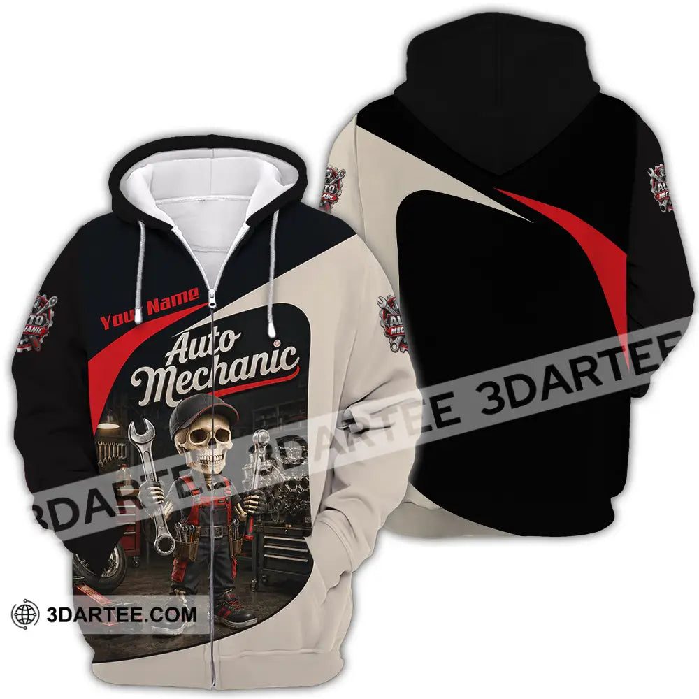 Unisex Shirt - Custom Auto Mechanic Shirt - Zipper Hoodie / S - T-shirt