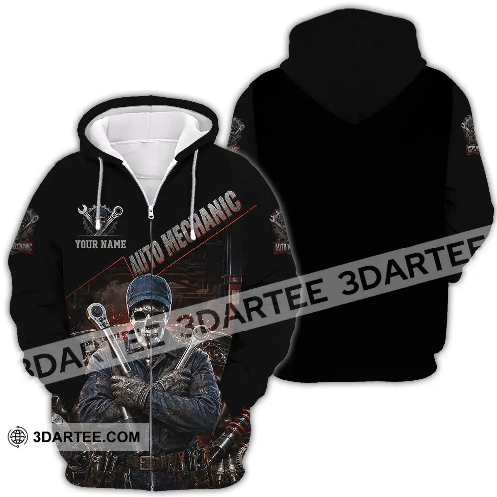 Unisex Shirt - Custom Auto Mechanic Shirt - Zipper Hoodie / S - T-shirt