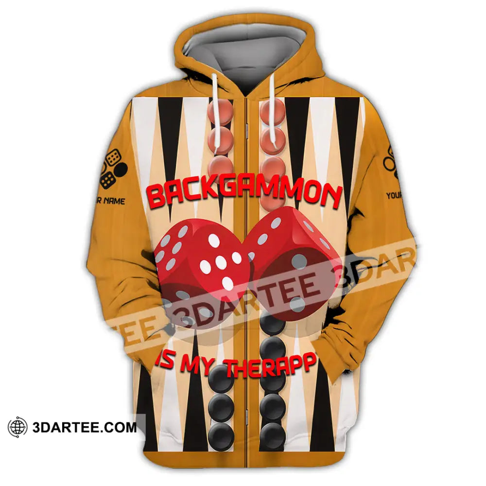 Unisex Shirt - Custom Backgammon 3D Shirt Hoodie / S T-shirt