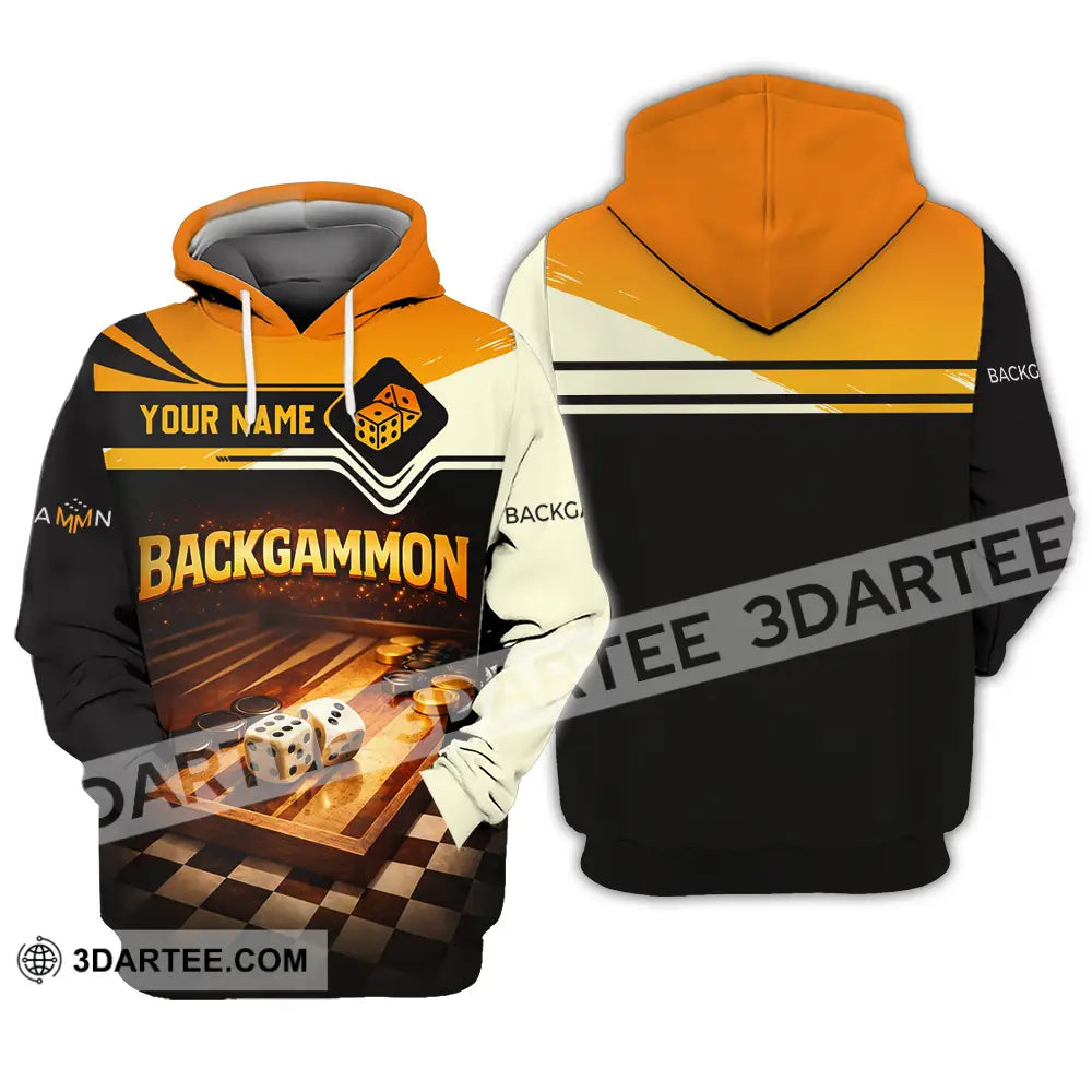 Unisex Shirt - Custom Backgammon 3D Shirt Hoodie / S T-shirt