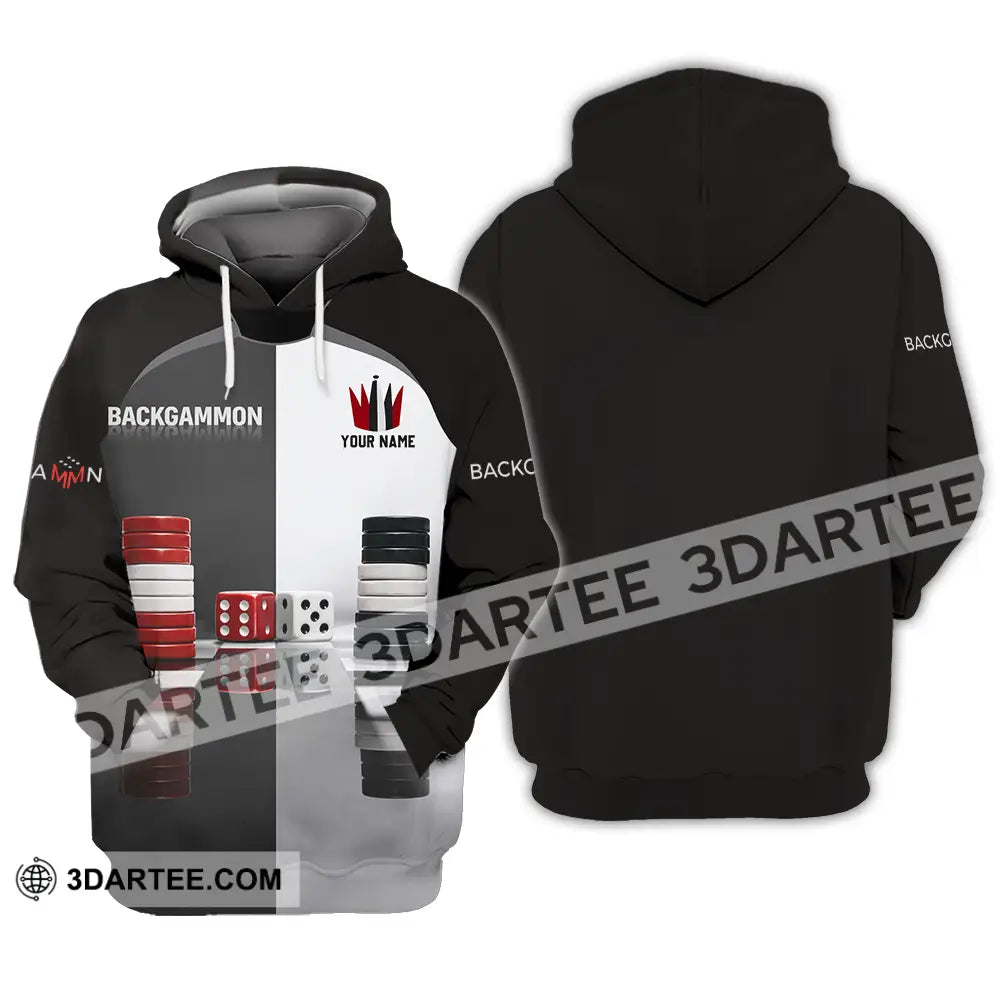 Unisex Shirt - Custom Backgammon 3D Shirt Hoodie / S T-shirt
