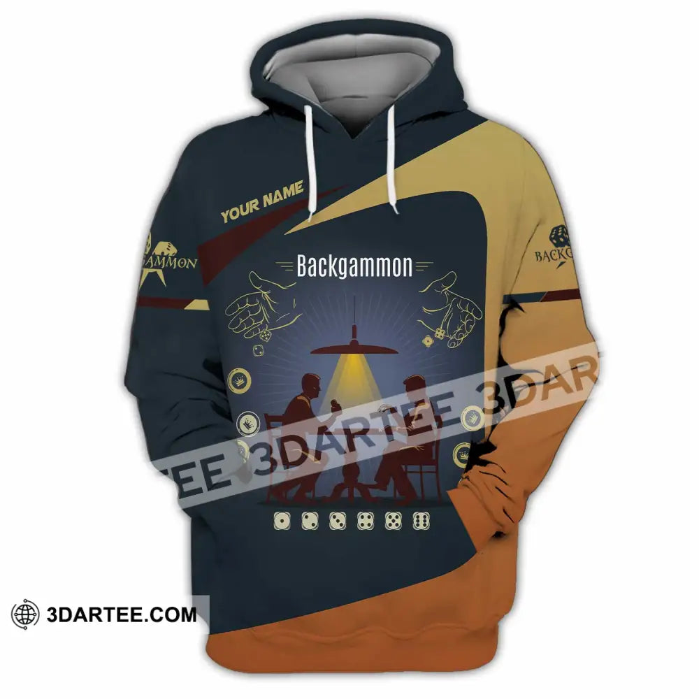 Unisex Shirt - Custom Backgammon 3D Shirt Hoodie / S T-shirt