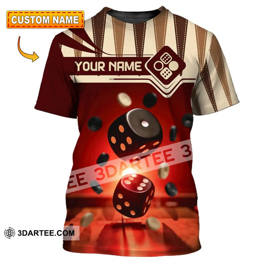 Unisex Shirt - Custom Backgammon 3D Shirt T-shirt