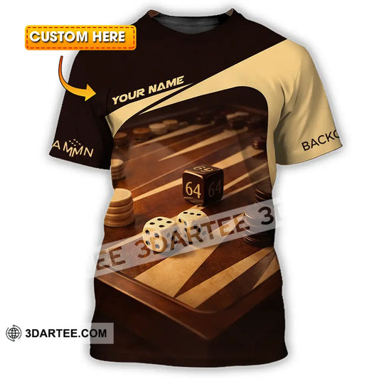 Unisex Shirt - Custom Backgammon 3D Shirt T-shirt