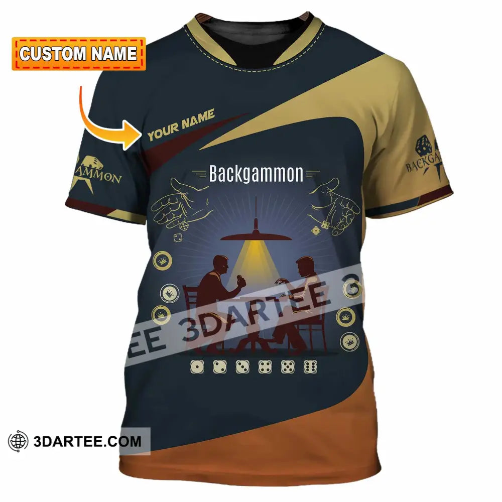 Unisex Shirt - Custom Backgammon 3D Shirt T-shirt