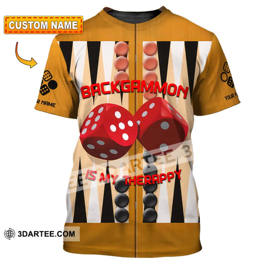 Unisex Shirt - Custom Backgammon 3D Shirt T-shirt