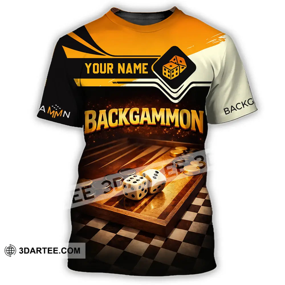 Unisex Shirt - Custom Backgammon 3D Shirt T-Shirt / S T-shirt