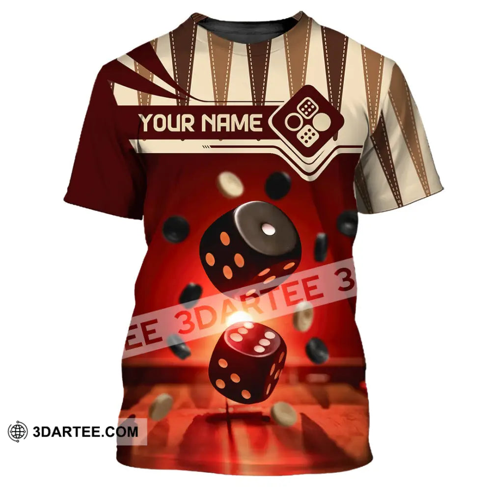Unisex Shirt - Custom Backgammon 3D Shirt T-Shirt / S T-shirt